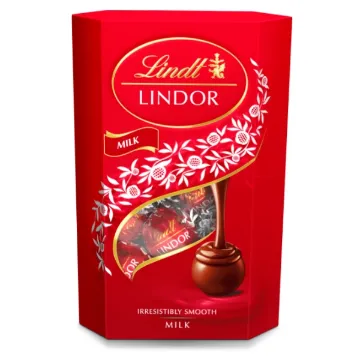 Lindor 200g Milk (červená)