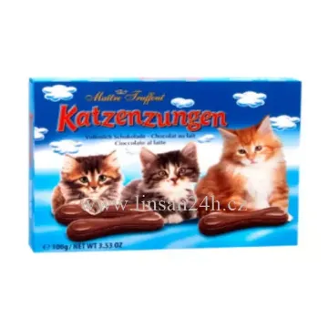 Katzenzungen 100g Mléčná čokoláda (modrý)