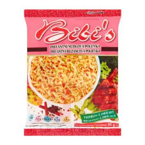 Bibis 50g Instantní Nudle Vepřová