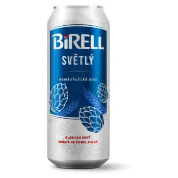 Birell ORIGINAL Plech 0,5L Nealkoholické Pivo
