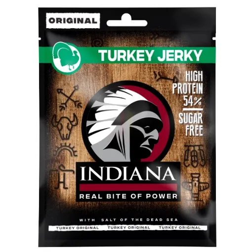 Indiana Jerky 48b x 15ks x 25g Turkey - Krůtí Original