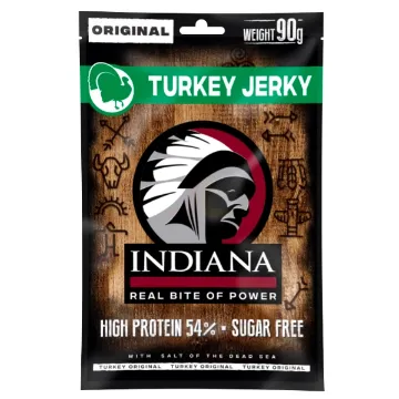 Indiana Jerky 24b x 8ks x 90g Turkey - Krůtí