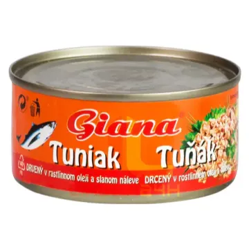 Tuňák GIANA - 185g Drcený v Rostlinném ol.