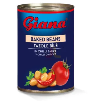 Fazole bílé v chili omáčce 425ml GIANA