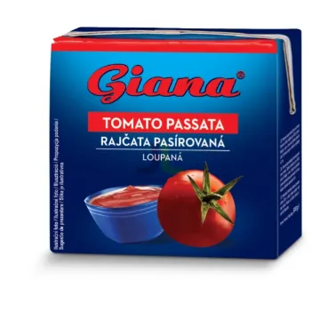 Rajčata loupaná pasirovaná 500g GIANA