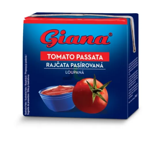Rajčata loupaná pasirovaná 500g GIANA