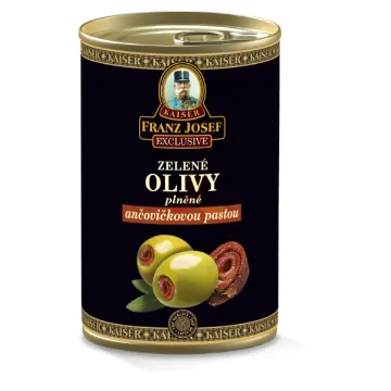 Olivy FJK -  300g Ančovičky Zelené Plech
