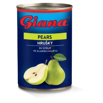 Hrušky 425ml Ve sladkém Nálevu GIANA
