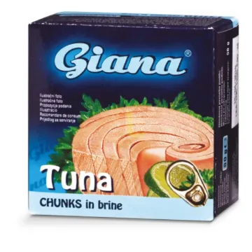 Tuňák GIANA - 80g Kousky (CHUNKS) ve Vlastní šťavě