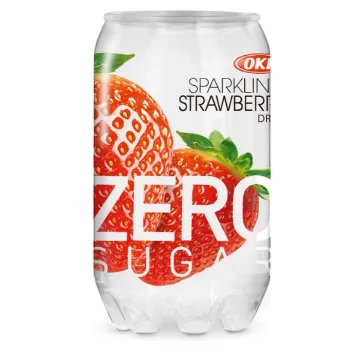 OKF 350ml Sparkling ZERO Strawberry