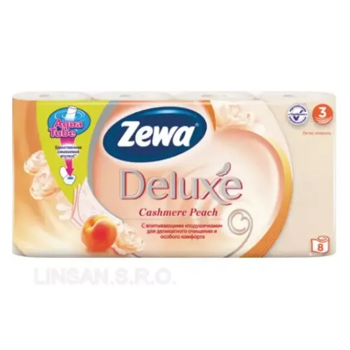 Zewa Deluxe Toaletní papír 8ks 3V Peach