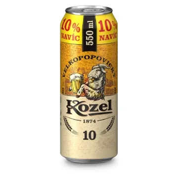 Kozel Plech 0,5L SVĚTLÝ 10° + 10%