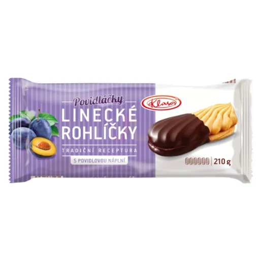 Klasa Linecké Rohlíčky 210g s Povidlovou Náplní