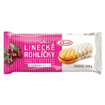 Klasa Linecké Rohlíčky 210g s Višnovou Náplní