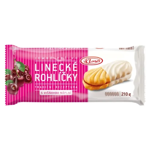 Klasa Linecké Rohlíčky 210g s Višnovou Náplní