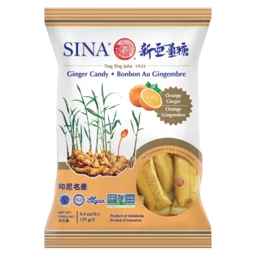 Sina Ginger Candy 125g Orange
