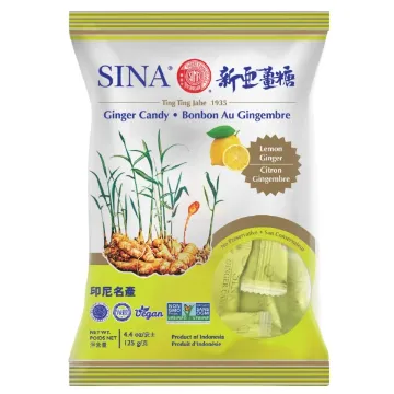 Sina Ginger Candy 125g Lemon