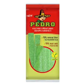 Pedro Kyselé Pásky 80g Jablka