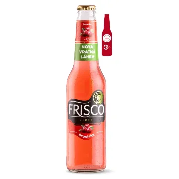 Frisco Cider VRATNÁ LÁHEV 0,33L Brusinka