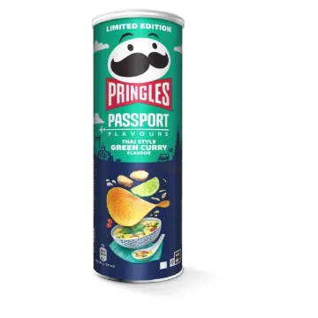 Pringles 165g PASSPORT - Green Curry