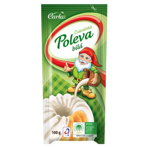 Carla 100g Cukrářská poleva - Bílá