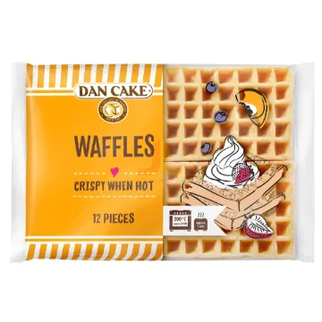 DanCake Vafle 250g - Fresh Egg Waffles - YELLOW
