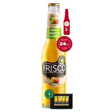 Frisco Cider VRATNÁ LÁHEV 0,33Lx24ks Jablečný