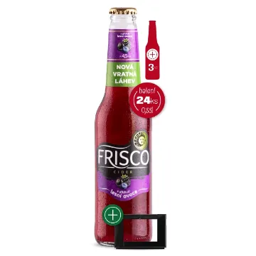Frisco Cider VRATNÁ LÁHEV 0,33Lx24ks Lesní ovoce