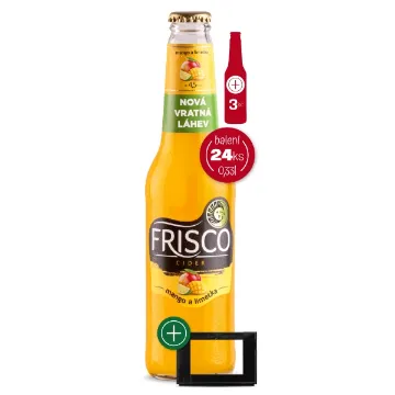 Frisco Cider VRATNÁ LÁHEV 0,33Lx24ks Mango a Limetka