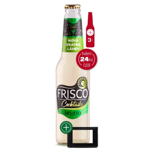 Frisco Cider VRATNÁ LÁHEV 0,33Lx24ks Mojito