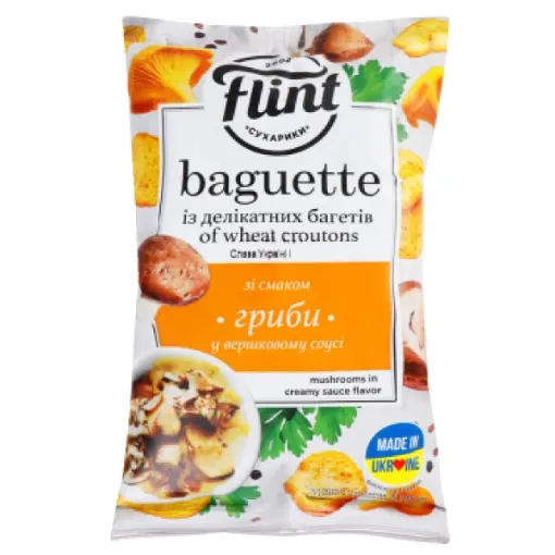 UKR Flint krutonky 60g Pšeničné - Houby ve smetanové omáčce