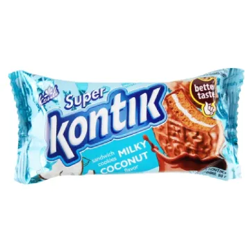 UKR Konti Sušenky - Super Kontik 90g Mléčné a Kokos