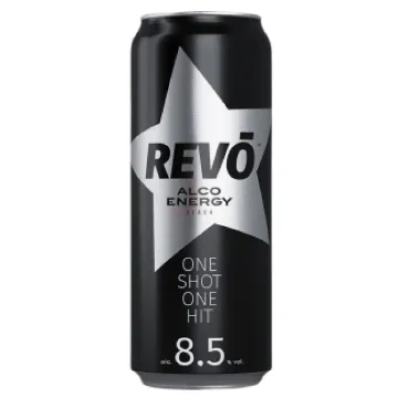 UKR REVO energetický 0,5L Black 8,5%