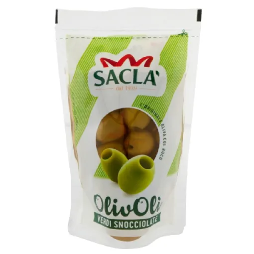 IT. Olive Verdi 185g Snocciolate Busta  - SACLA
