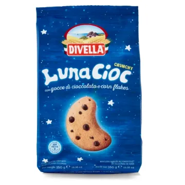 IT. Divella Sušenky 350g LunaCioc - Gocce di Cioccolato