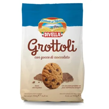 IT. Divella Sušenky 700g Grottoli - Gocce di Cioccolato