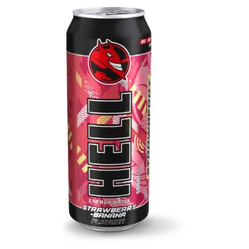 Hell 500ml Strawberry - Banana