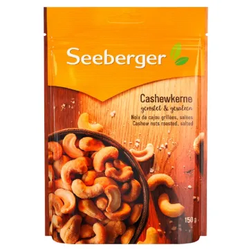 Seeberger 150g Cashew Nuts Roasted - Kešu Pražené Solené