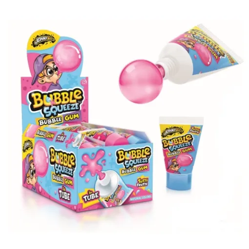 JBEE BUBBLE SQUEEZE  8b*24*30g  Žvýkačka v Tubě