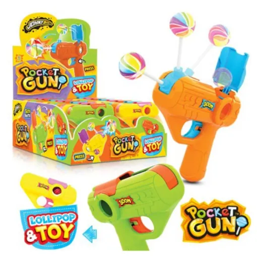 JBEE POCKET GUN POP  12b*16*5g Malá Pistolka s Lízátkem