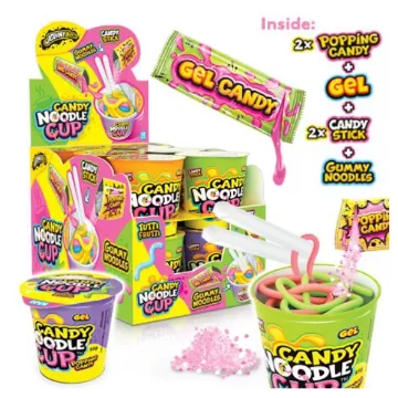 JBEE CANDY NOODLE CUP 4b*12*55g Želé Instatní Polévka