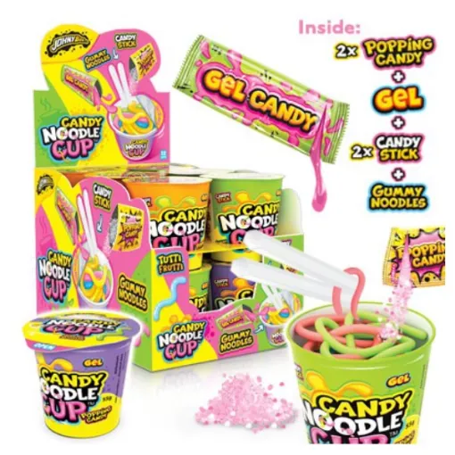 JBEE CANDY NOODLE CUP 4b*12*55g Želé Instatní Polévka