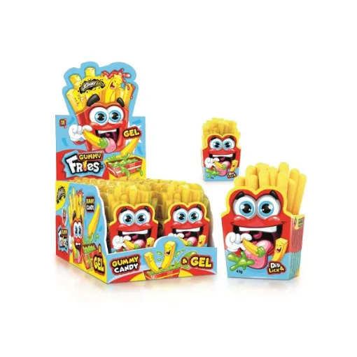 JBEE GUMMY FRIES 12b*12*45g Želé Hranolky s Gelem