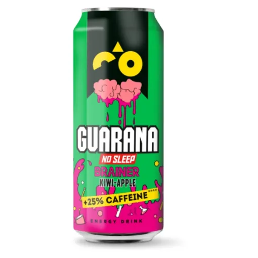 Guarana Plech. 500ml Brainer Kiwi-Apple
