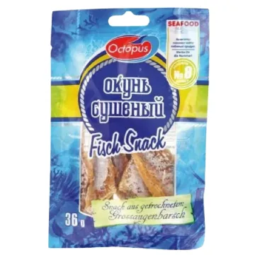 UKR Sušené Octopus 36g Filety Okoun Solené