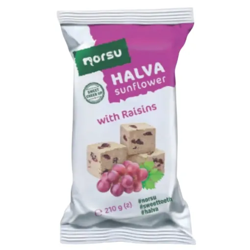 UKR ES Norsu Halva slunečnicová 210g S rozinkami