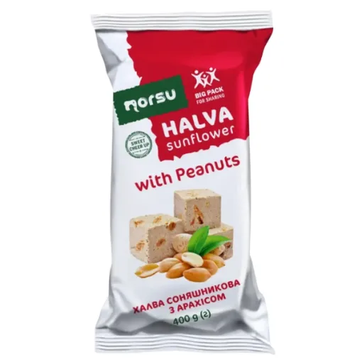 UKR ES Norsu Halva slunečnicová 400g S Arašídy 12ks
