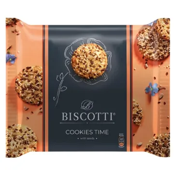 UKR Biscotti Sušenky z křehkého těsta 180g Se Semínky