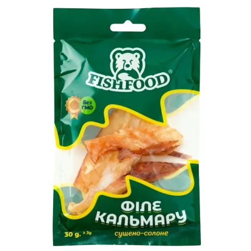UKR Fishfood  Sušené kalamáry 30g Filety