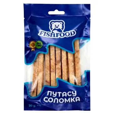 UKR Fishfood Sušené proužky z putasu 30g Bez Kůže